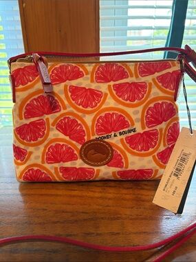NEW Dooney & Bourke Grapefruit Crossbody Pouchette